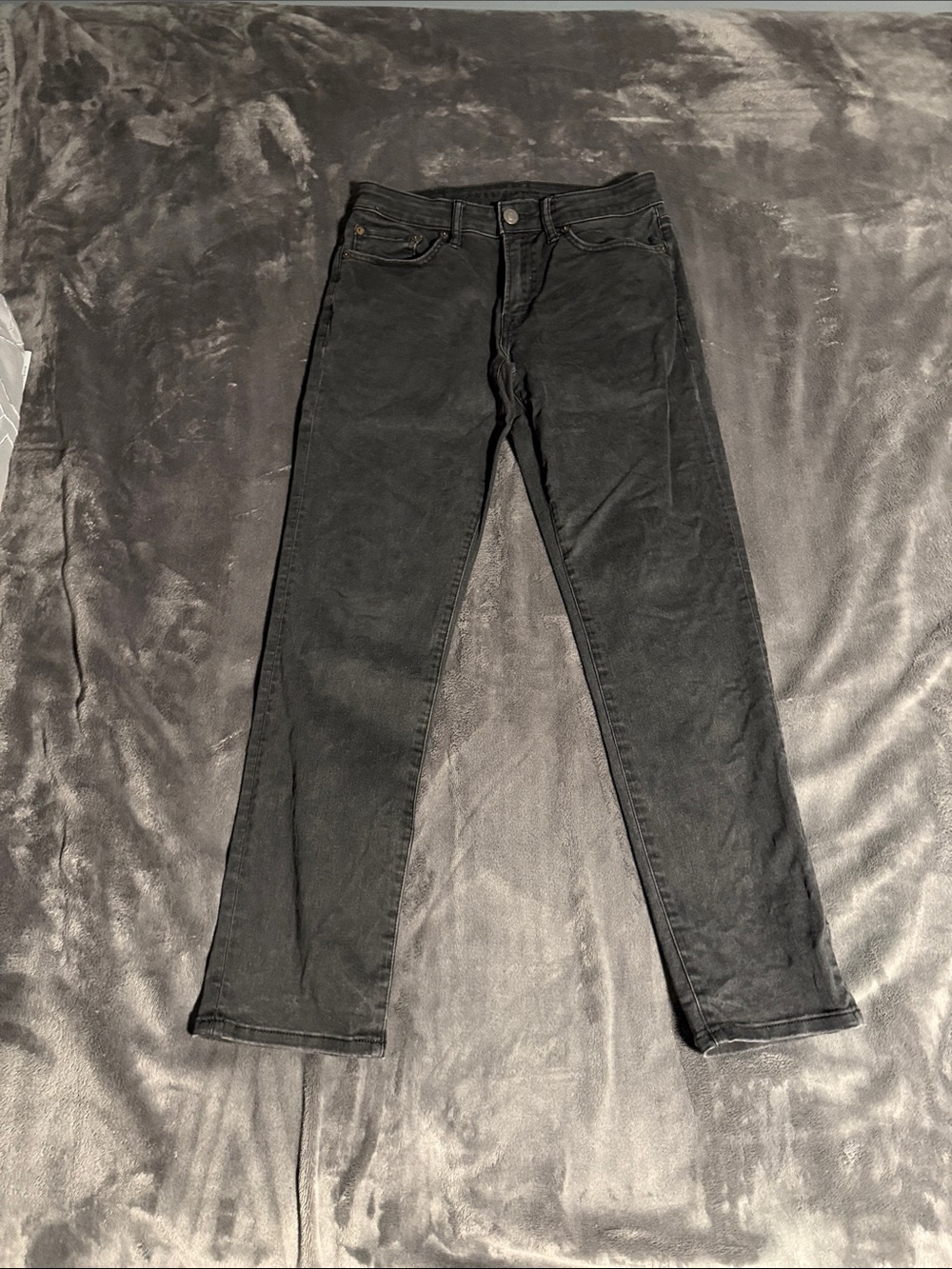 American Eagle Outfitters Men's Black Slim Straight Jeans
